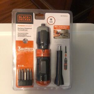 Black & Decker Orange and Black Wireless Screwdriver